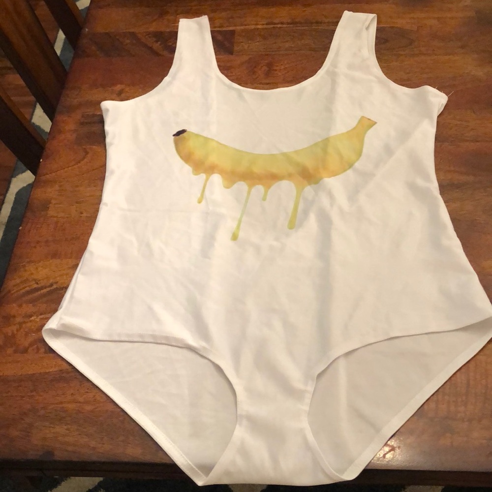 Melting banana bodysuit